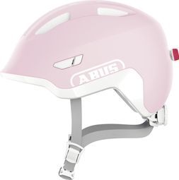 Casque Enfant Abus Smiley 3.0 ACE LED Rose Clair PURE