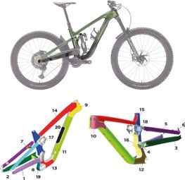 Kit de protection sur-mesure Trek Slash  Carbon - 2024 - M - Brillant