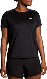 Camiseta de manga corta Brooks Sprint Free 2.0 para mujer Negra