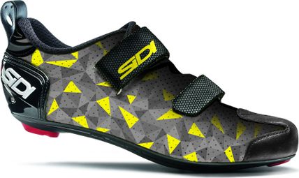 Sidi T-5 Air 4 Grijs Geel Triatlon Schoenen