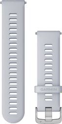 Garmin Muñequera de silicona de liberación rápida de 22 mm Blanco Gris Plata