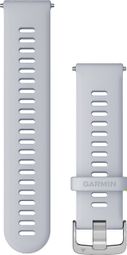 Garmin Muñequera de silicona de liberación rápida de 22 mm Blanco Gris Plata