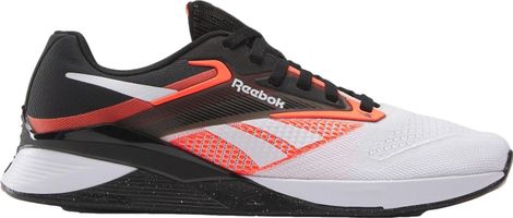 Reebok Nano X4 Cross Training Shoes White/Black/Orange