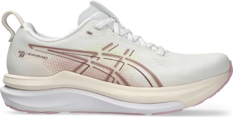 Asics Gel-Kayano 33 Women's Running Shoes - White/Pink