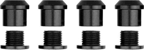 Satz von 4 Schrauben Alugear 6,5mm Schwarz