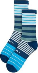 Endura Block Socken Blau/Weiß