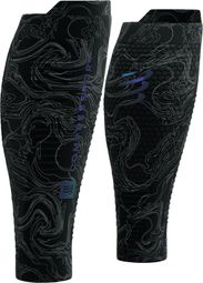 Compressport R2 3.0 compression sleeves Black/Blue