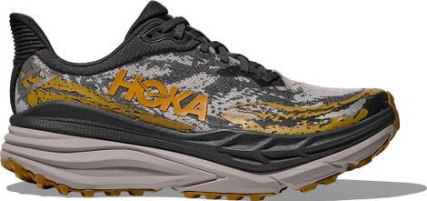 Hoka Stinson 7 Trail Shoes Black/Gray/Orange Men's
