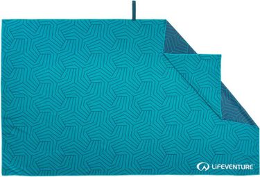 Lifeventure SoftFibre Printed Recycled Turquoise Geometric Teal