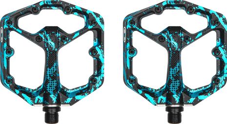 Crankbrothers stamp 7 pequeño - edición splatter azul