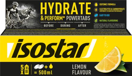 Pastilles effervescentes Isostar Power Tabs Citron