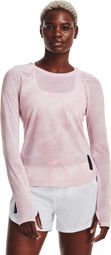 Maglia a manica lunga Under Armour Run Anywhere Streaker Pink Donna