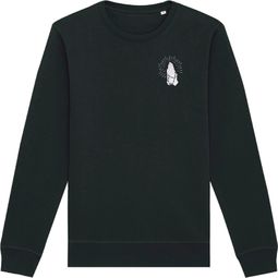 Çois Unisex 'Cycling is religion' Sweatshirt Zwart