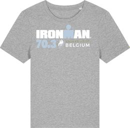 T-Shirt Manches Courtes Ironman 70.3 Belgium Gris Femme