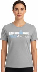 Ironman 70.3 België Vrouwen Grijs Korte Mouw T-Shirt