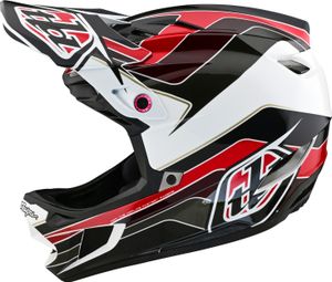 Casque Intégral Troy Lee Designs D4 Polyacrylite Gris/Rouge l (58-59) - Produit Reconditionné