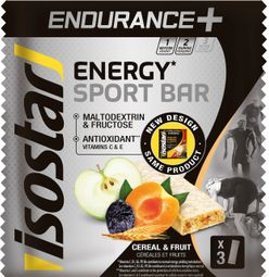 ISOSTAR Energieriegel LONG DISTANCE ENERGY 3x40gr Geschmack Getreide und Früchte