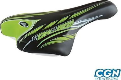 SELLE ENFANT JUNIOR 20/24 POUCES MONTE GRAPPA 998 OK GO NOIR/VERT AVEC CHARIOT DE SELLE