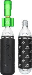 Peaty's Holeshot Road/Gravel CO2 Inflator Emerald Green + 2 CO2 Cartridges (16g)