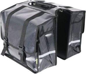 Transporter de sac à vélo à double vélo 40 litres bisonyl noir