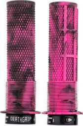 Puños finos DMR DeathGrip con rebordes rosa mármol