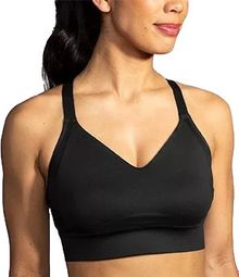 Brooks Drive Interlace Run Bra Schwarz