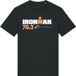 Ironman 70.3 Duisburg Zwart Heren T-Shirt Korte Mouw