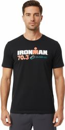 Ironman 70.3 Duisburg Zwart Heren T-Shirt Korte Mouw
