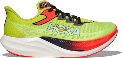 Hoka Rocket X 3 hardloopschoenen geel/rood unisex