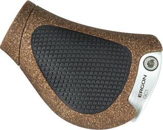 Ergon GC1 BioKork Grips For Rohloff / Nexus Shifters- Brown / Black