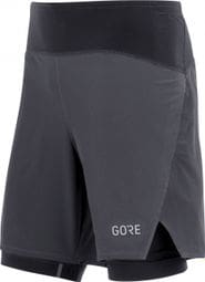 Gore Wear R7 2-in-1 Shorts zwart