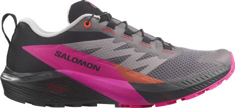 Chaussures de Trail Salomon Sense Ride 5 Gris/Rose