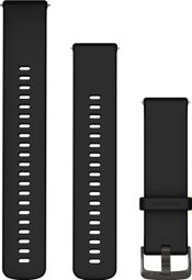 Garmin Quick Release 22 mm Silicone Polsband Zwart Grijs