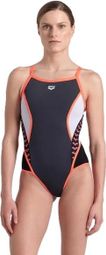 Arena Icons Swimsuit Super Fly Grau / Pink