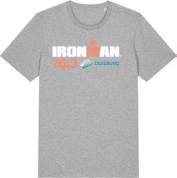 T-Shirt Manches Courtes Ironman 70.3 Duisburg Gris Homme