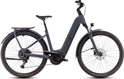 VTC Électrique Cube Kathmandu Hybrid One 600 Easy Entry Shimano Cues 10V 600 Wh 700 mm Gris Shadow 2025