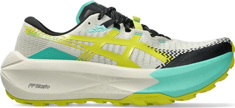 Asics Trabuco Max 5 Trail Running Shoes, Men's, Beige/Green/Yellow