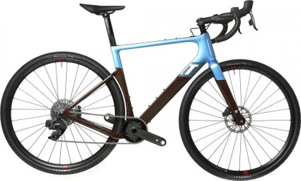 Gravel bike 3T Exploro Race Torno Sram Force eTap AXS 12V 700 mm Blue Brown 2022