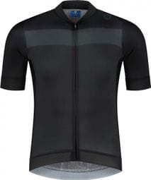 Maillot Manches Courtes Velo Rogelli Prime - Homme - Noir/Gris