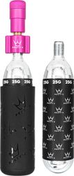 Peaty's Holeshot MTB Pink CO2 Inflator + 2 CO2 Cartridges (25g)