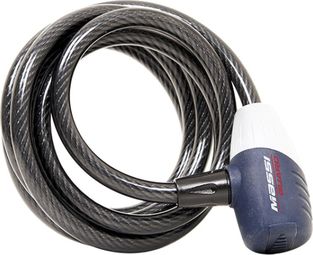 Massi Fox Spiral Cable Lock 10x1800mm Grey