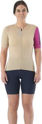 Maillot Manches Courtes Femme Mavic Essential Beige/Rose