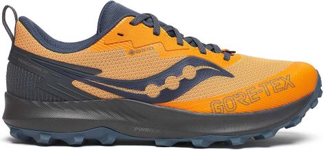 Chaussures Trail Saucony Peregrine 14 GTX Orange/Gris Homme