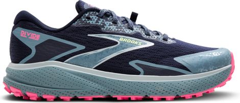 Chaussures Trail Brooks Divide 5 Bleu/Rose Femme