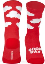 Chaussettes Pacific And Co Clouds Rouge