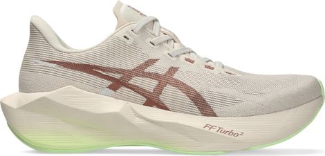 Zapatillas de running Asics Novablast 6 beige/amarillo para hombre. EMBARGO 01/07/2026