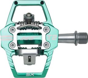Paire de Pédales Automatiques HT Components T2-SX Turquoise