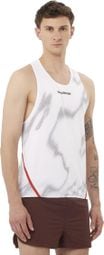 Salomon S/Lab Speed Tanktop Wit/Rood Heren