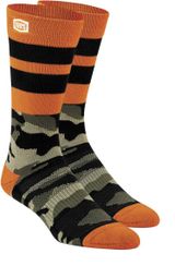 Socken 100% Reitsocken Camo / Orange