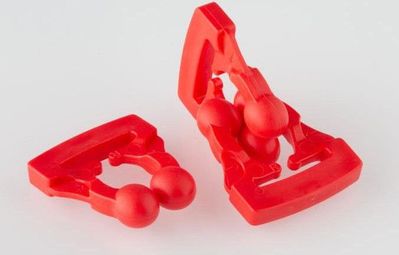 Pack 2 Attaches rapides Clip'on® rouge - Clip'on®